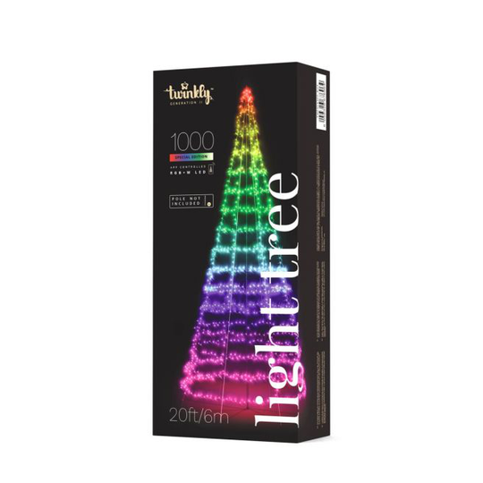 Twinkly Lyskæde - Lys Træ 6m 1000 LED uden stang GEN II