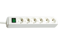 brennenstuhl Eco-Line - Stikdåse - output-stikforbindelser: 6 - 3 m - hvid