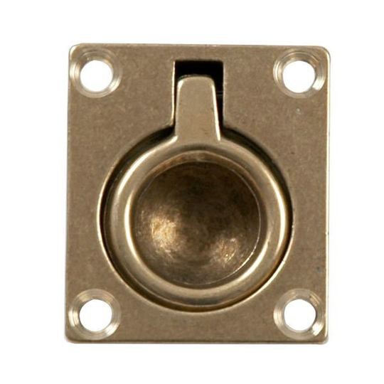 Dørkring Messing, 45x39mm