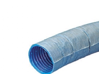 Drænrør 92-80mm. 50m rll. - med geotekstil 2.5x5mm slids. Blå Wavin PVC - (50 meter)