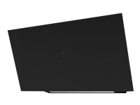 EICO Link Mat 80 N EM - Hætte - skorsten vinklet - bredde: 80 cm - dybde: 38.8 cm - udtrækning og recirkulation (-) - med ekstern motor - sort/silkes