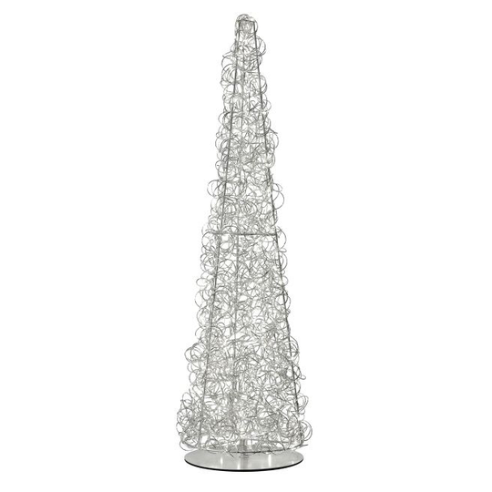 Sompex Gulvlampe Curly Silver - Højde 130 cm
