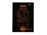 Notesblok A5 Rhodia linjeret m/80 ark 80g sort