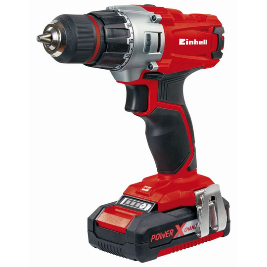 Einhell Akku-bore-/skruemaskine med 2 × 18 V 1,5 Ah-batteri og oplader - TE-CD 18/2 Li
