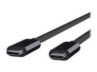 Belkin Thunderbolt 3 - Thunderbolt kabel - USB-C (han) til USB-C (han) - USB 3.1 Gen 2 / Thunderbolt 3 - 2 m - sort - for P/N: F4U109tt