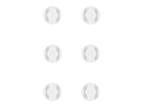 MicroConnect - Kabelledningsadministrator - hvid (pakke med 6)