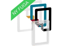 LAURITZ KNUDSEN FUGA CHOICE designramme inkl. 6 farvevalg 1,5 modul, transparent.
