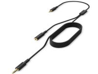 NZXT ST-ACCC1-WW, 2 x 3.5mm, Hanstik/Hunstik, 3.5mm TRRS, Hanstik, 2 m, Sort