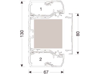 Kanalbund halogenfri 130 brhn 70130 perlehvid - (2 meter)