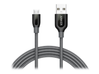 Anker PowerLine+ - USB-kabel - Micro-USB Type B (han) til USB (han) - 1.8 m - grå