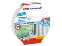 Tesa Powerbond - Dobbeltsidet tape - 19 mm x 5 m - transparent