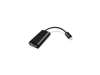 ICY BOX IB-AC519 - Video / lyd adapter - Micro-USB (SlimPort) han til HDMI, Micro-USB Type B (kun strøm) hun - sort