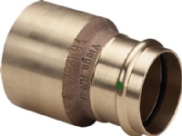 VIEGA Sanpress reduktion 76,1-54 mm af rødgods med SC-Contur