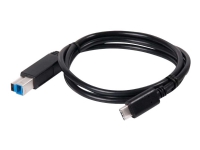 Club 3D - USB-kabel - USB-C (han) til USB Type B (han) - USB 3.1 Gen 2 - 30 V - 3 A - 1 m