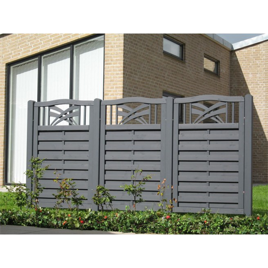 Plus Rondo Terrasseelement 90x142/146cm grundmalet Anthrazit grå 15118-16