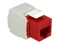 Delock Keystone module - Modular indlæg - RJ-45 - rød