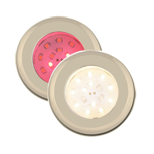 Nova smd led lampe rød/hvid, guld