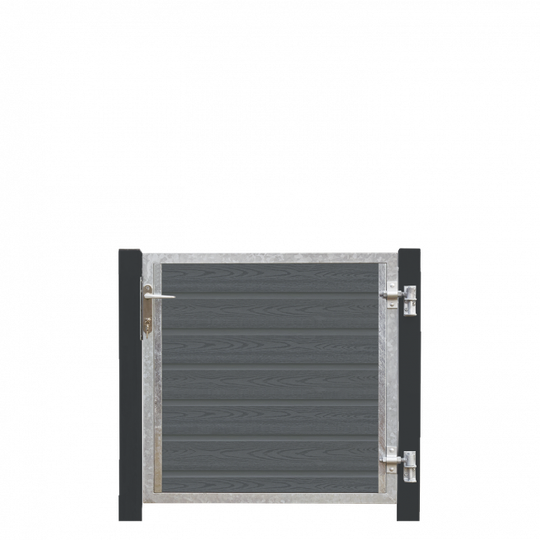 Plus Artura Kompositlåge Højre 99×95 cm + 16 cm gråsorte stolper - 17570-21