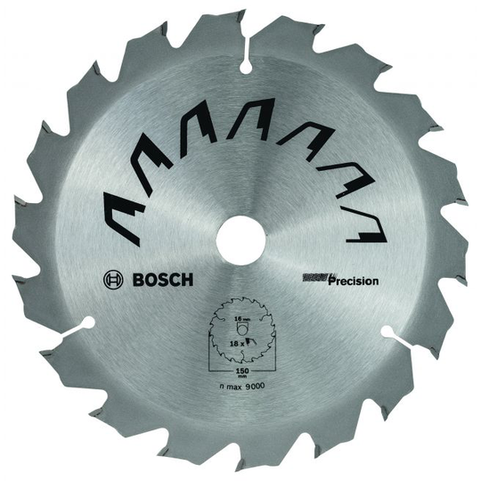 Bosch Rundsavsklinge 150x1,5x16mm 18t Precision - 2609256D62