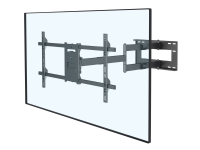 Multibrackets M Universal Long Reach Arm - Beslag - for fladt panel - sort - skærmstørrelse: 42-75 - vægmonterbar