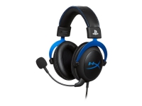 HyperX Cloud - PlayStation Official Licensed for PS4 - headset - fuld størrelse - kabling - 3,5 mm jackstik - for Sony PlayStation 4, Sony PlayStatio