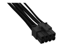 be quiet! CC-7710 - Forlængerkabel til strøm - power P8 (han) til power P8 (hun) - 70 cm - sort