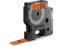 Labeltape DYMO® D1 Durable sort på orange 12mm x 3m