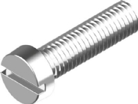 WASI Maskinskrue 5x10 mm DIN 84 med cylinder hoved, rustfri A4 med lige kærv 1,2x7,0 - (500 stk.)