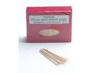 Tandstik 80 mm Spids i begge ender Løs i Æske Træ,100 pk x 1000 stk/krt