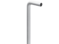 Afløbsrør hvid ø32x300x900mm - 90° vinkel u/roset ABS