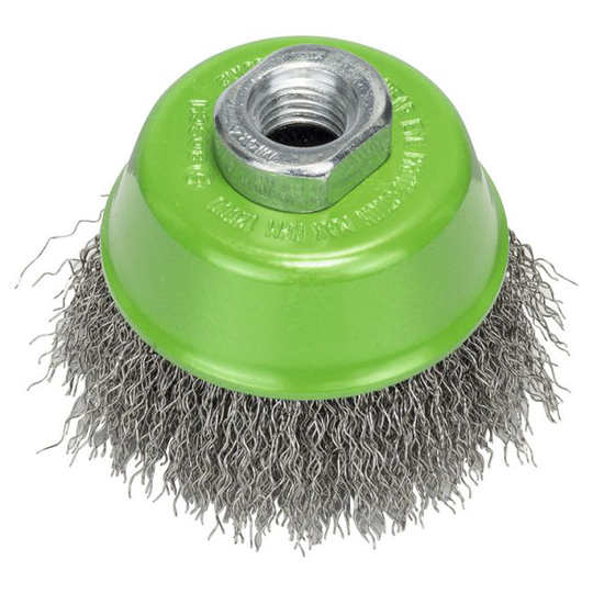 Bosch Kopbørste Bølget 75mm Inox M14 - 2608622102