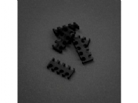 King Mod Service 8-Slot Kabelkamm 4mm - Black- 5er Set