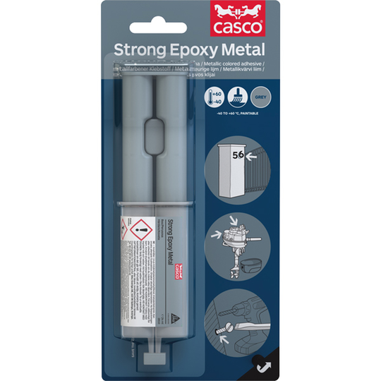 Casco Strong Epoxylim Metal Duo sprøjte á 24 ml