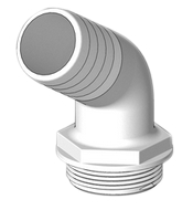 Tru-design Kobling til ventil 120gr 38mm hvid 11/2 Komposit