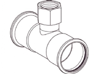Geb. Mapress FZ T-stk 35x1/2 - Geberit Mapress FZ T-stykke indv.gevind d35mm Rp1/2 d1=35mm
