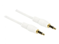 Delock - Kabel til hovedsæt - 4-pæl ministik han til 4-pæl ministik han - 10 m - hvid