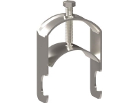 WIBE GROUP Kabelklemme ARX1-60 Zink+ til enkelt kabel - korrosionklasse C4, Højde 93 mm, Bredde 55 mm, Dybde 30 mm, Kabel ø60 mm.