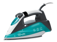 Polti Iron PLEU0253 Vaporella Quick & Slide QS220 Steam Iron, 2400 W, Water tank capacity 350 ml, Continuous steam 40 g/min, White/Blue/Black