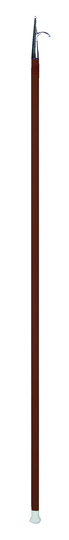 Bådshage l=180cm træ+krom