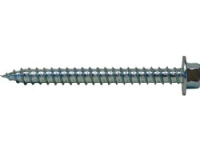 EXPANDET Byggeskrue med flange 6,5x40 mm elforzinket SEKSKANTHOVEDE NØGLEVIDDE 8mm - (100 stk.)