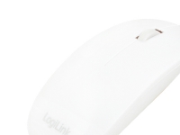LogiLink Slim - Mus - højre- og venstrehåndet - optisk - 3 knapper - kabling - USB - hvid