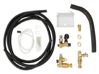 Vaillant tilslutningssæt uniTOWER sikkerhedsventiler for varme/brugsvand samt manometer for anlægstryk.