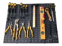 Millarco® værktøjstavle med 24 kroge 600 x 490 mm