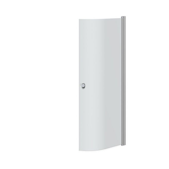 Scanbad Brusedør E 200cm Halvrund 89-91 Cm Satin/isglas