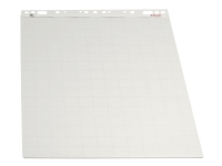 Esselte Standard - Flip-over tavle-blok - 550 x 750 mm - 50 ark - hvid - kvadreret - multi-hullet