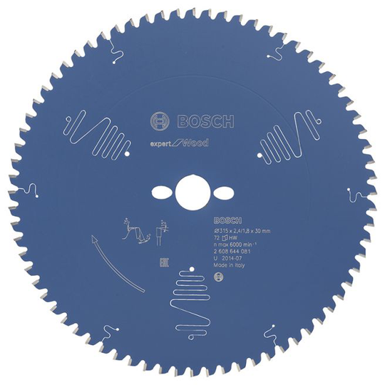 Bosch Rundsavsklinge 315x30x2.4mm 72t Exp Wood - 2608644081