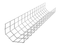 R-Go Steel Kabelbakke Basic, sølv - Kabelstyringsplade - 75 cm - sølv
