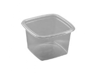 Bakke 1-rum M 40-66 400 ml 100x100x65 mm APET Klar,11088 stk/krt (scantainer)
