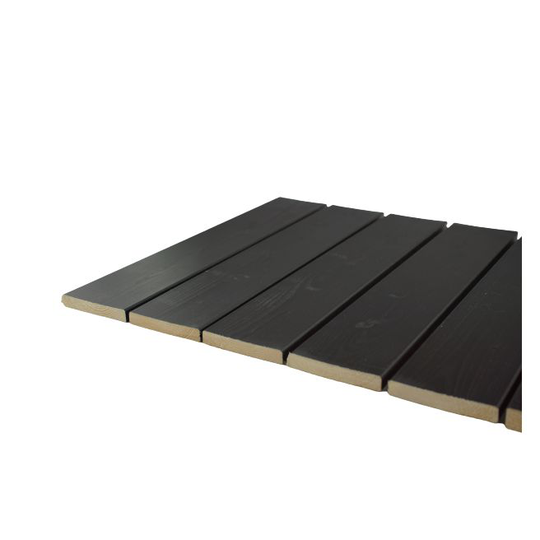 16x95 Underbrædder - Sort RAL 9005 16x95 Grundmalet