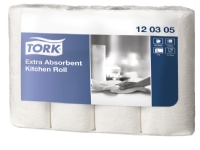 Køkkenrulle Tork Extra Soft 3-lags K1 hvid 12,2m - (48 ruller)